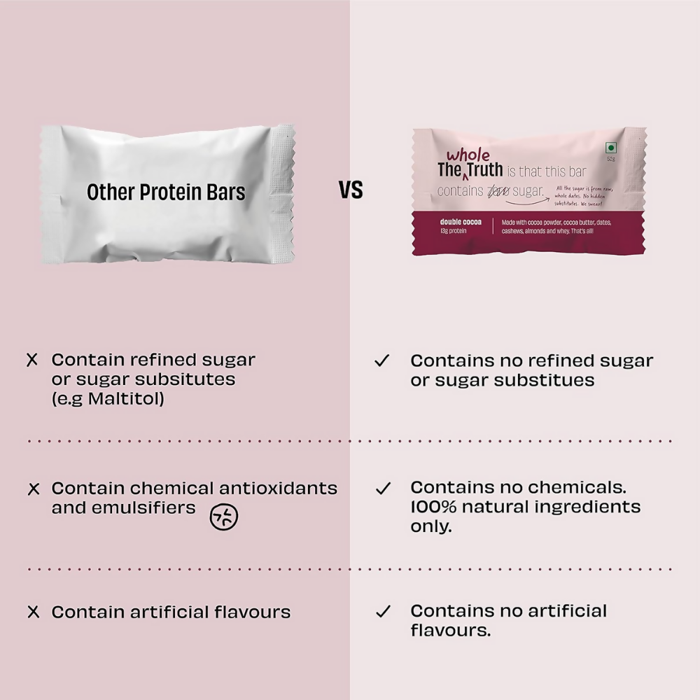 The Whole Truth Protein Bars - Choco Variety - Distacart