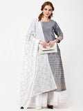 Cheera Kurta With Skirt & Embroidered Dupatta set (CH108KSD)