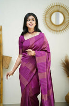 Partywear Designer Pink Banarasi Silk Fancy Saree - Starwalk