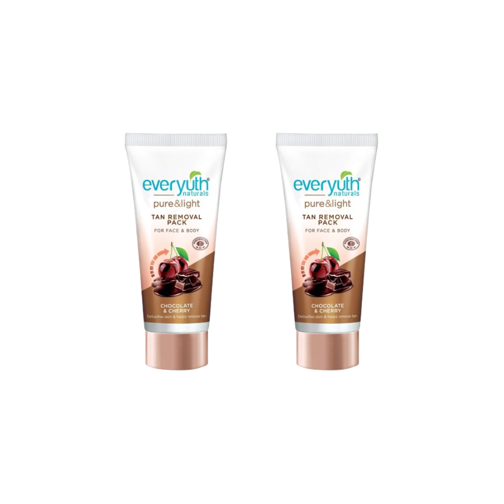 Everyuth Naturals Chocolate And Cherry Tan Removal Face & Body Pack - Distacart