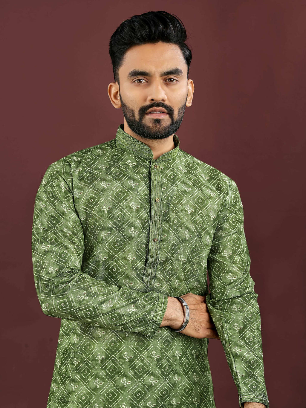 Anaita Green Digital Print Kurta