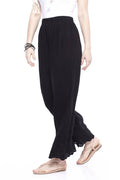 Mominos Fashion Reyon Cotton Black Embroidery Chikan Palazzo - Distacart