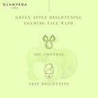 Glamveda Green Apple Brightening & Oil Control Face Wash