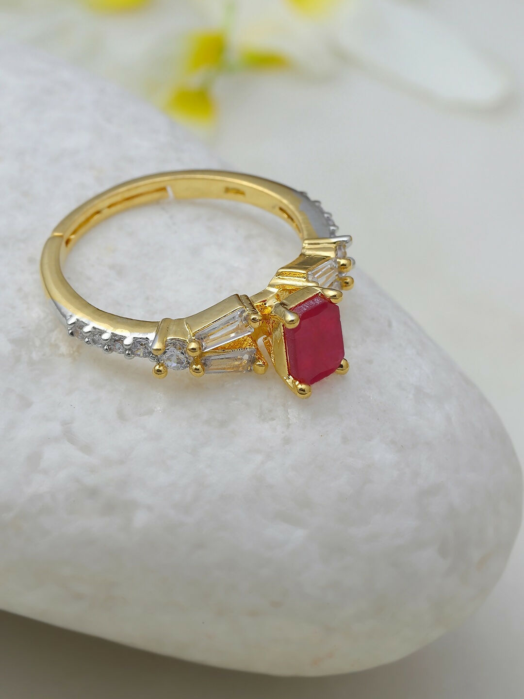 Diamond and Ruby Ring- Ruby Raang