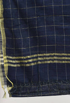 Mominos Fashion Moeza Women's Cotton Zari Box Navy Blue Dupatta - Distacart