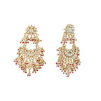 Nuyug 22K Gold Plated Pearl Empress Chandbali Earrings - Distacart