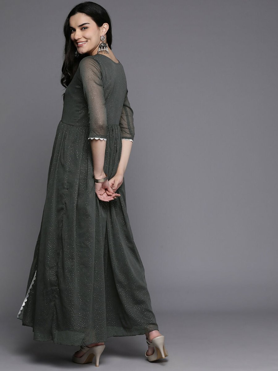 Ahalyaa Women's Traditional wear Kurta Set - Grey