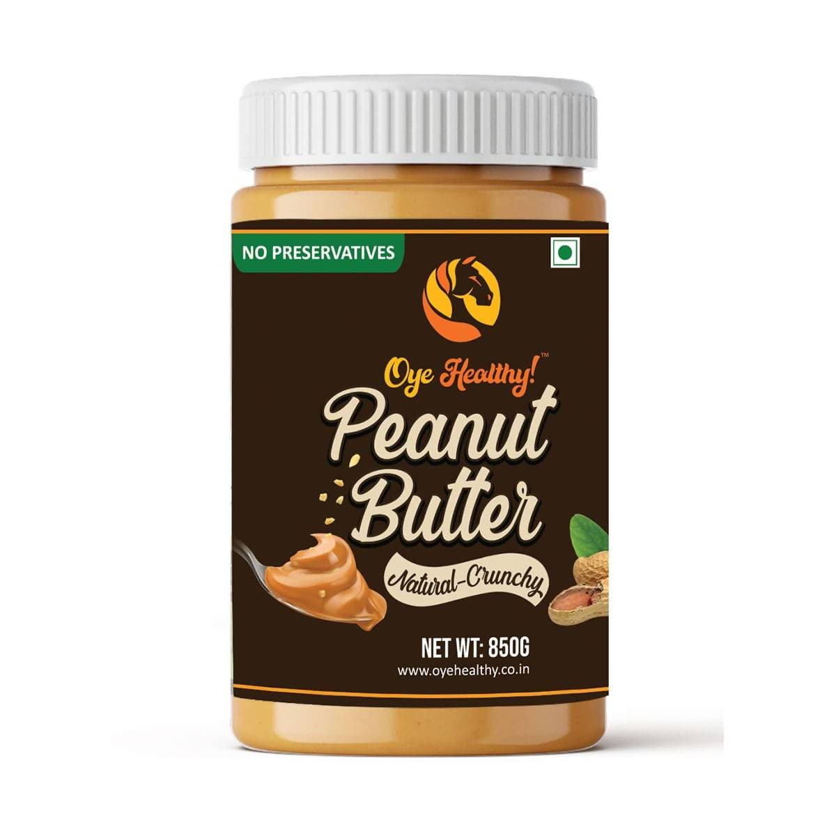 Oye Healthy Peanut Butter Natural Crunchy - Combo (850gm+340gm)