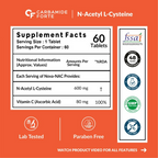 Carbamide Forte N-Acetyl L-Cysteine 600mg Tablets With Vitamin C