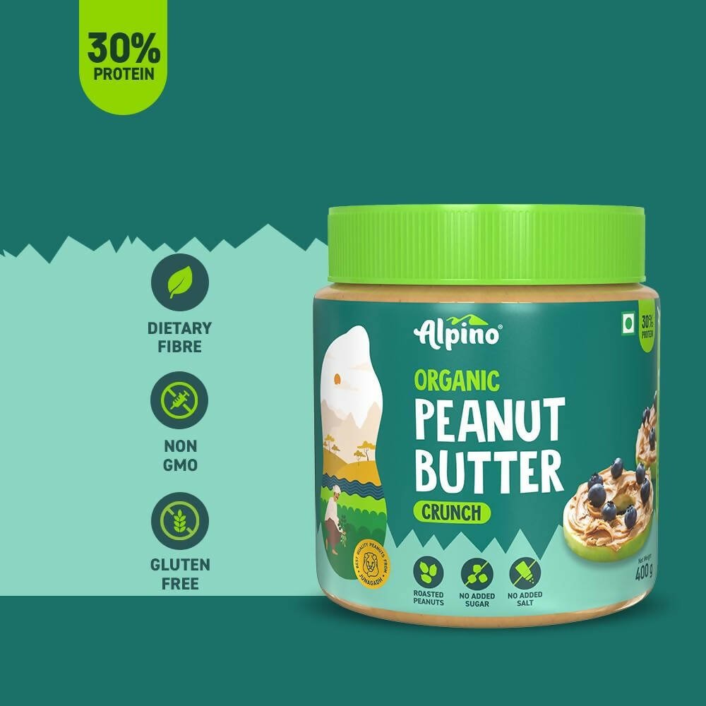 Alpino Organic Natural Peanut Butter Crunch - Distacart