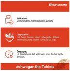 Baidyanath Kolkata Ashwagandha Tablets - Distacart