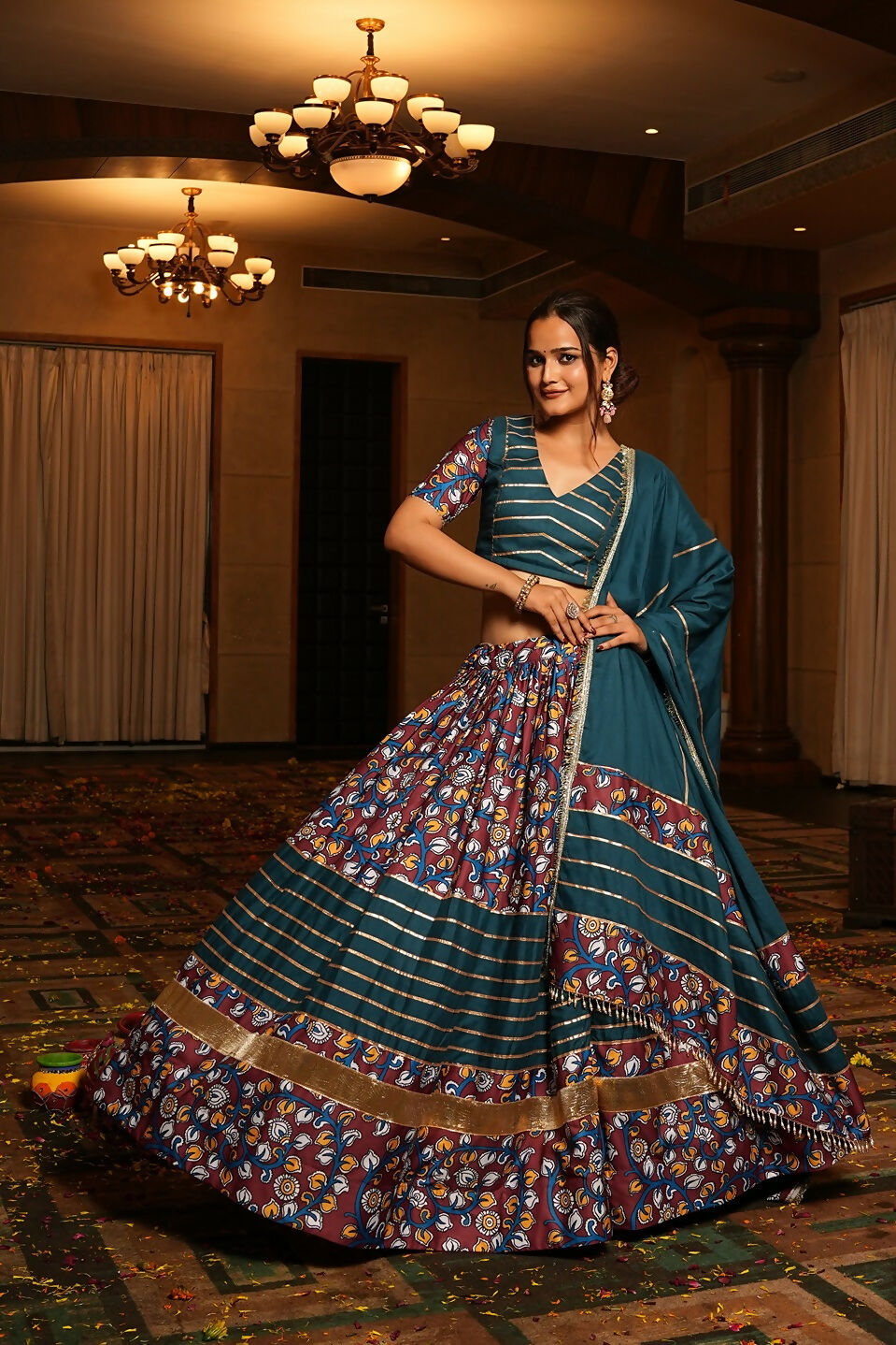 AI Fashion Rama Crepe Designer Navratri Wear Lehenga Choli Collection