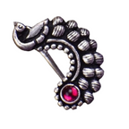 Thanu's Craft Maharashtrian Nath Clip on Marathi Nose ring without Piercing Oxidized nose Pin - Distacart