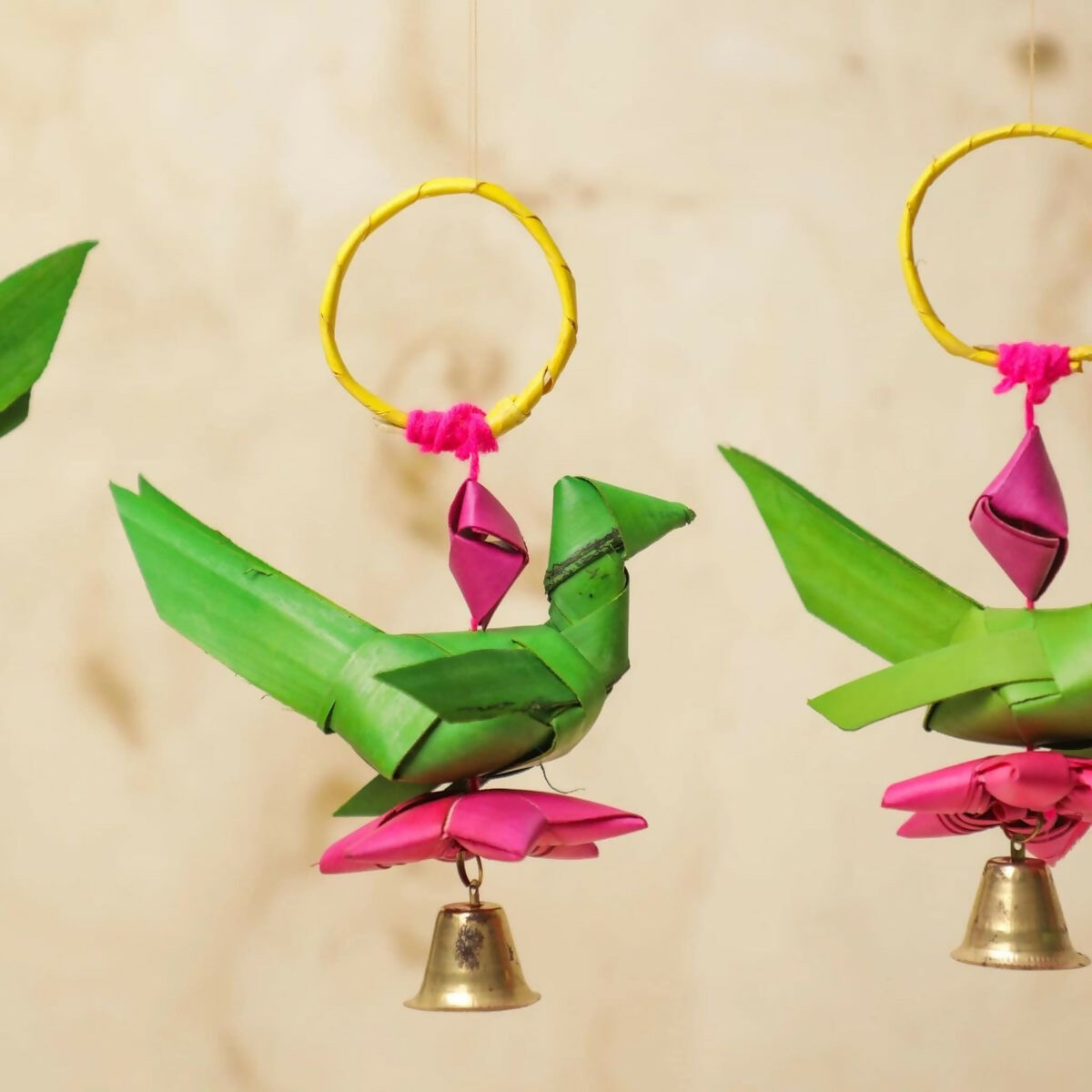 Shuddh Natural Hand Made Palm Leaf Parrot Bandhanwar - Distacart