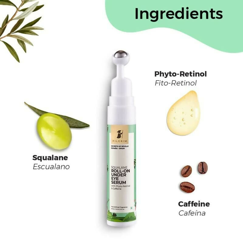 Pilgrim Roll-on Under Eye Cream Massage Roller To Reduce Dark Circles, Puffiness, and Fine Lines - Distacart