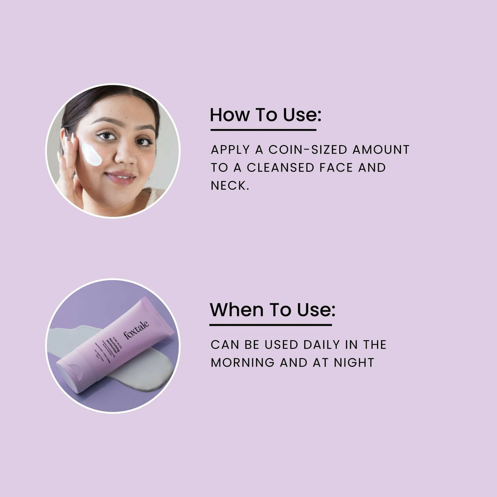 Foxtale Nourishing Face Moisturizer With Niacinamide For 24 Hr Hydration & Lightweight - Distacart