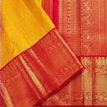 DEIANA'S Beautiful Designer Golden zari Soft Lichi Silk Saree - Yellow