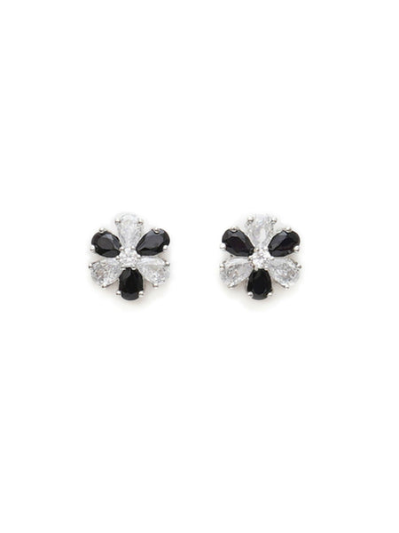stone stud (Black and white) - Ruby Raang