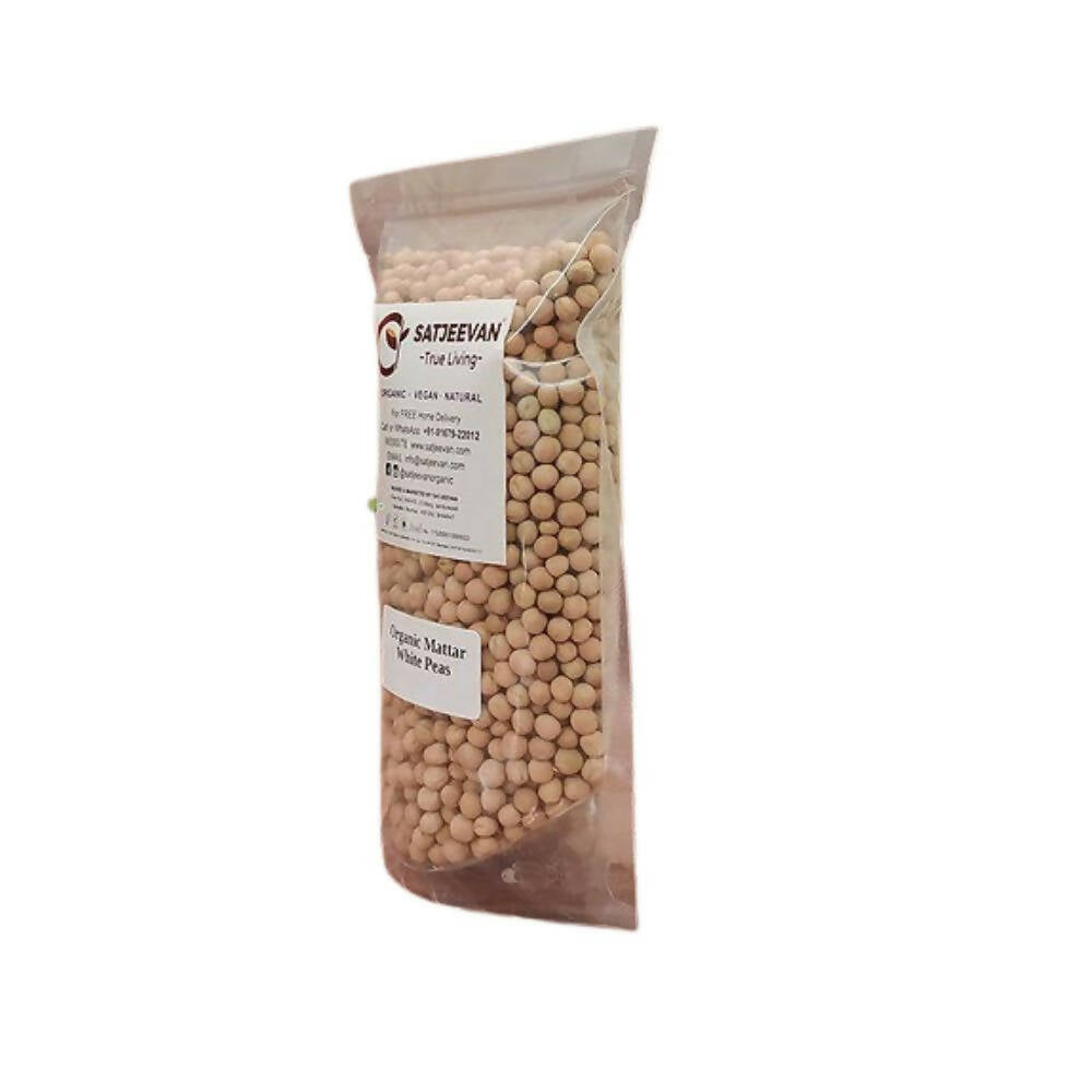 Satjeevan Organic Mattar White Peas - Distacart