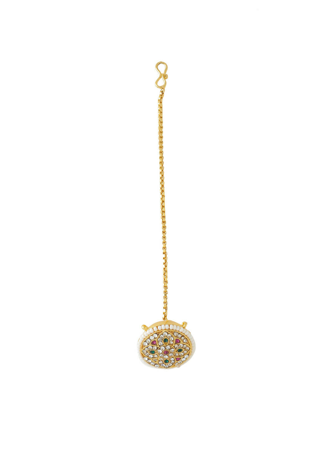 NVR Women's Trending Stylish Gold-Plated Maang Tikka - Distacart