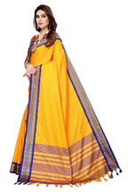 Vamika Weaving Yellow Cotton Silk Saree (BHAVINI YELLOW) - Distacart