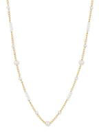 Gold-Toned White Brass Gold-Plated Necklace - Ruby Raang - Distacart