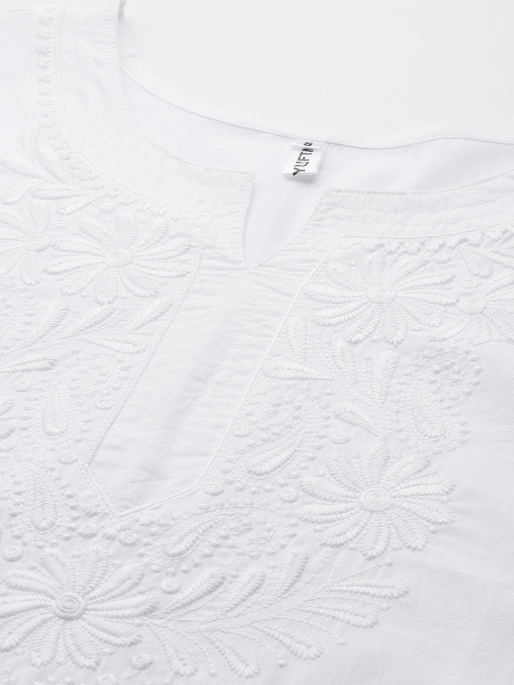 Yufta Embroidered Cotton Kurta