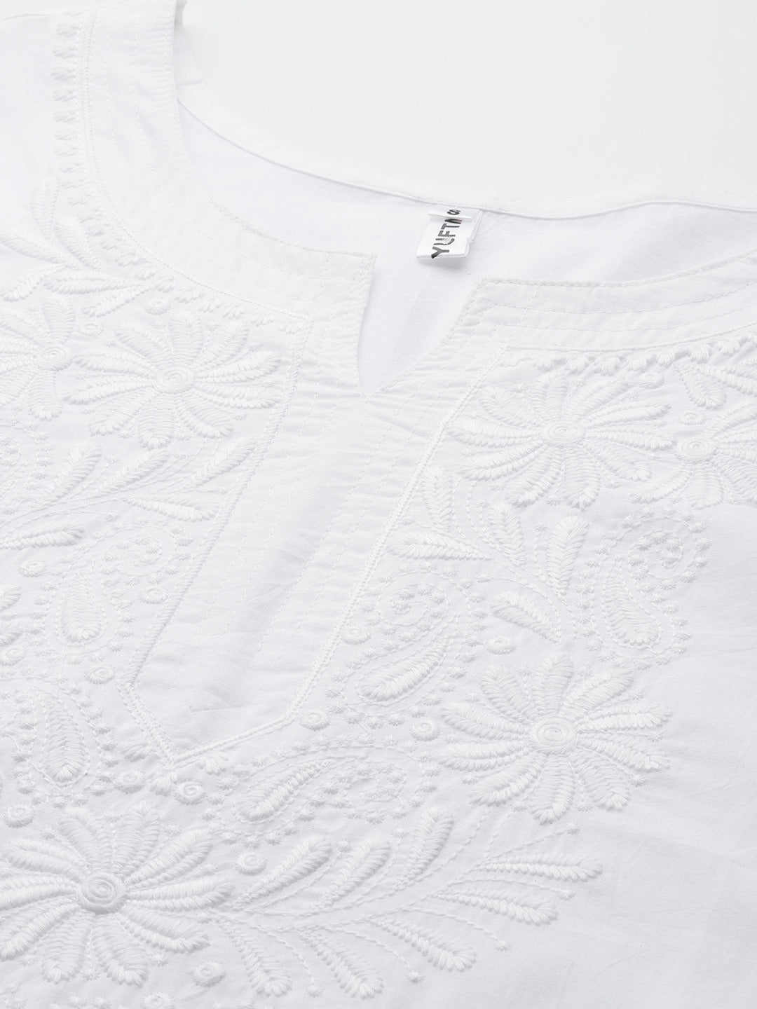 Yufta Embroidered Cotton Kurta