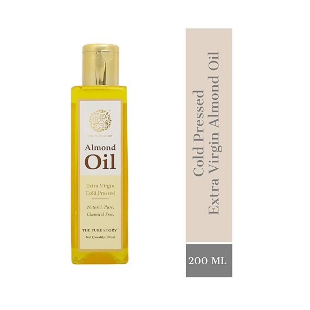 The Pure Story Sweet Almond Oil Pure Cold Pressed For Hair, Skin, Face Care & Massage - Distacart