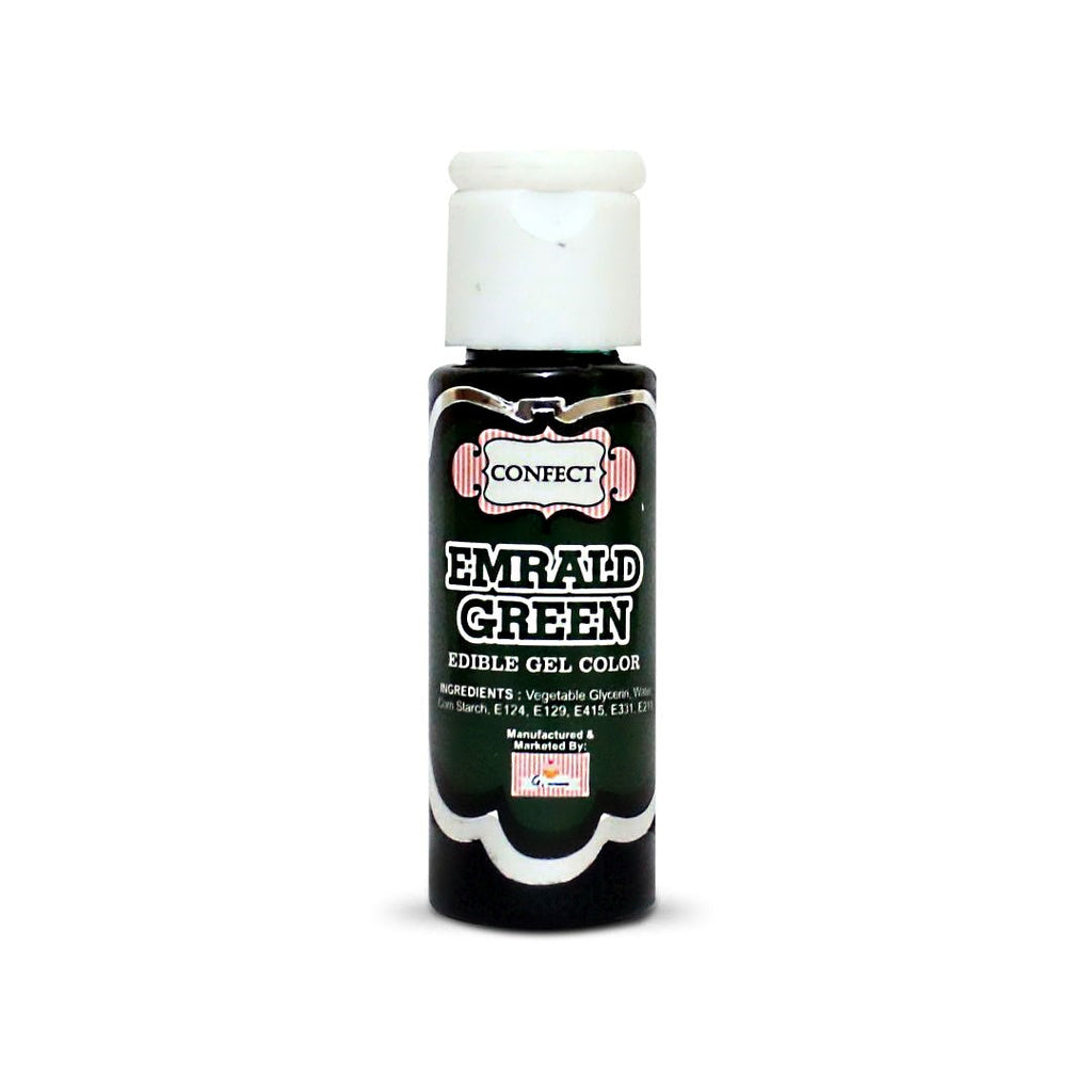 confect emerald green gel color br b 20 gms b