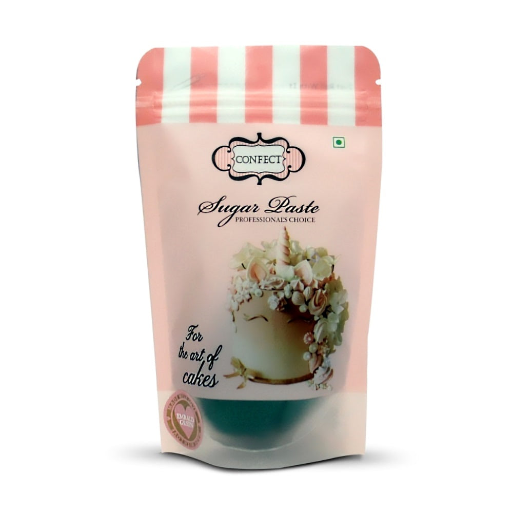 confect emerald green nutritional sugarpaste 250 gms