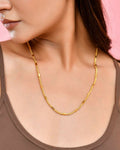 VOJ Women Gold-Polished Pipe Chain
