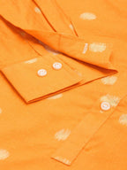 Mustard Men Pure Cotton Relaxed Opaque Printed Casual Shirt - Mahotsav