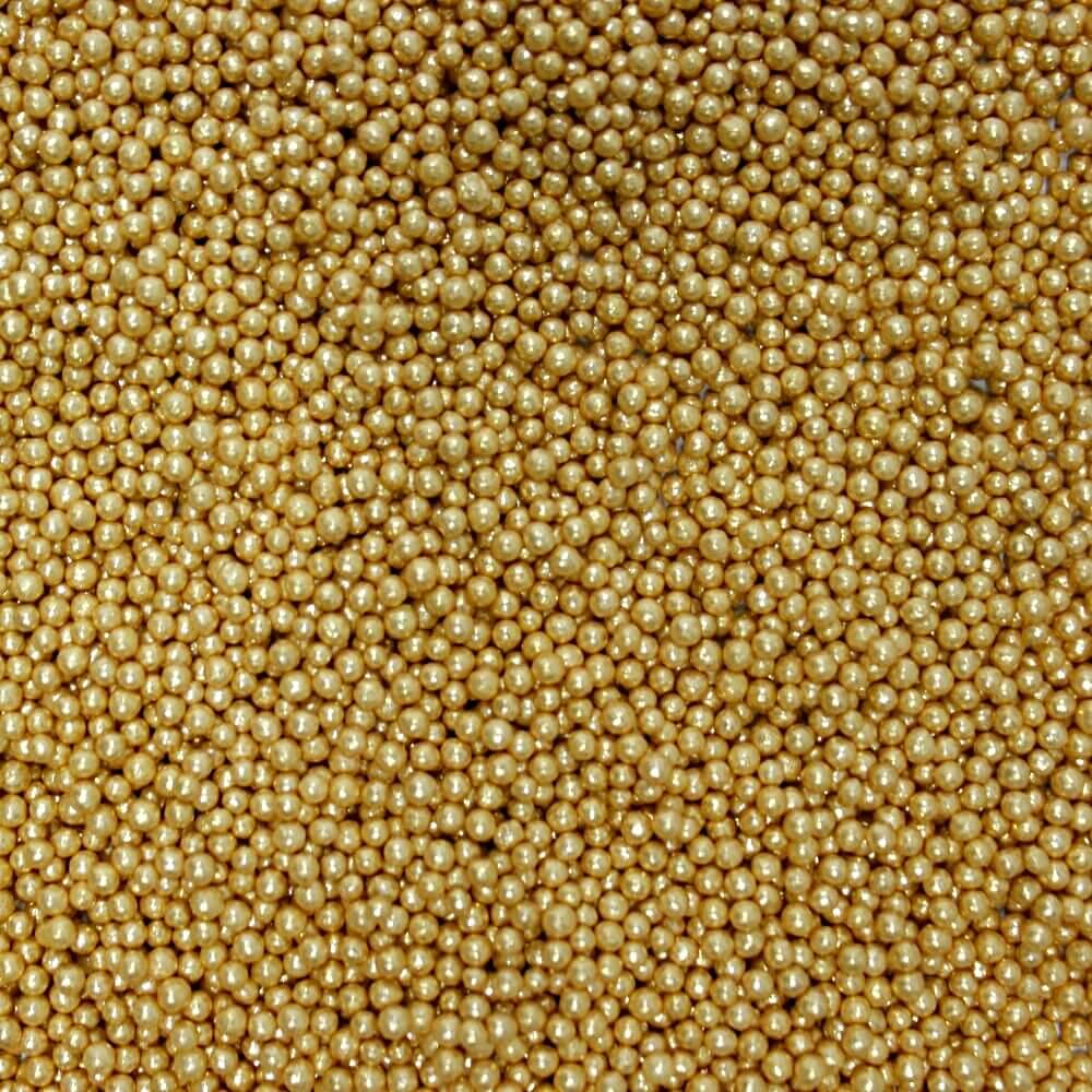 confect english gold disco balls sprinkles 2 mm 120 gms