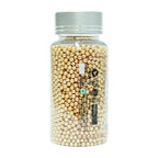 confect english gold disco balls sprinkles 3 mm 120 gms