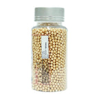 confect english gold disco balls sprinkles 3 mm 120 gms