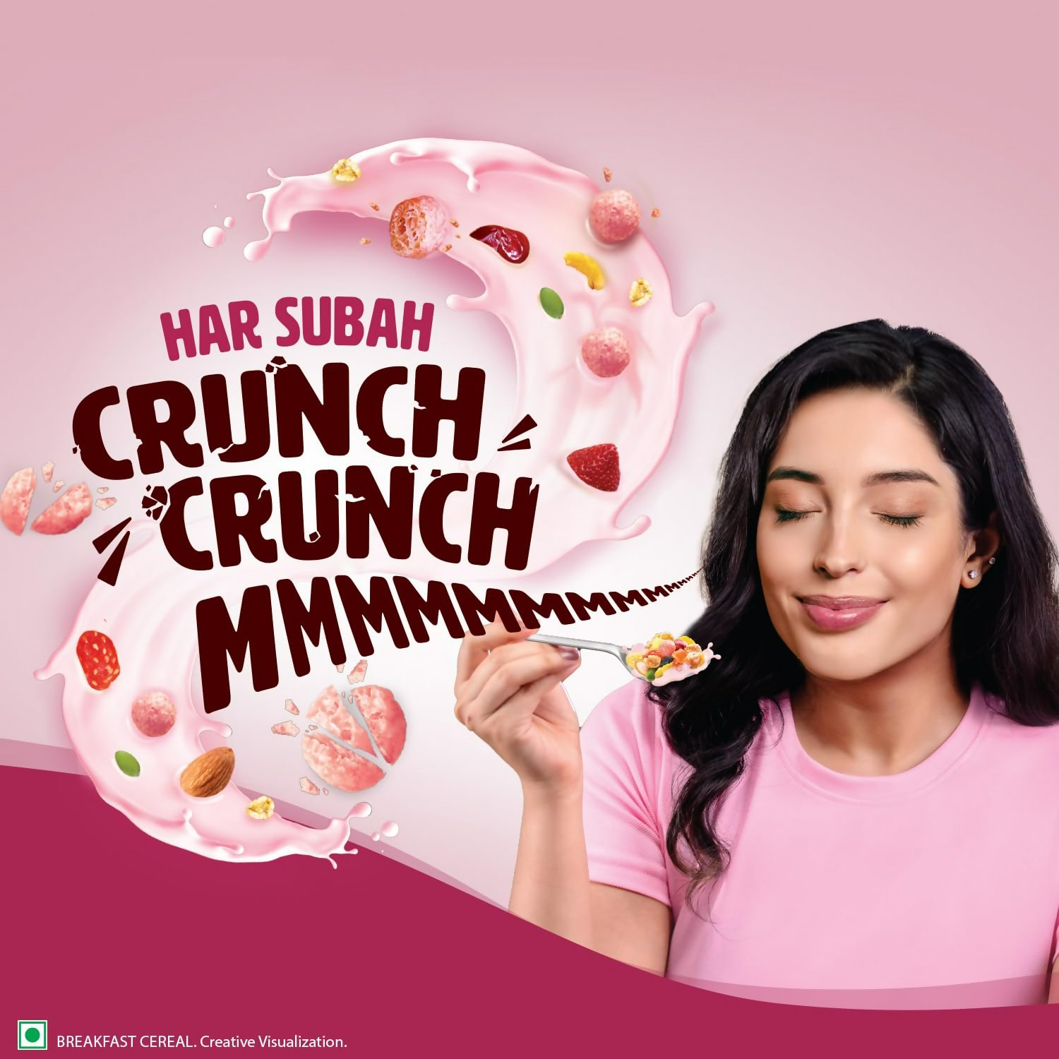 Saffola Muesli Fruit & Nut Berry Crunch with Flavour Pops - Distacart