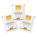 TAC - The Ayurveda Co. Ubtan Serum Sheet Mask | with Sandalwood, Saffron & Turmeric
