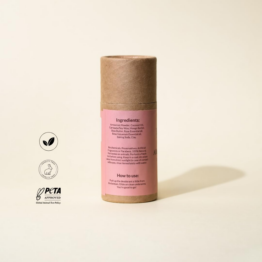 The Bare Bar Absolute Rose Deodorant Cream Stick