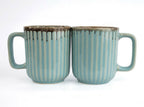 Simply Soho Aqua Drizzle Mugs