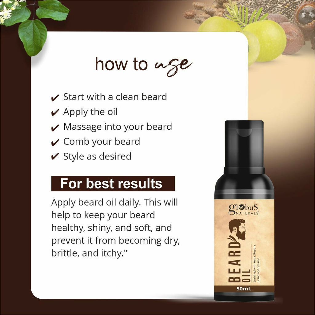 Globus Naturals Ayurvedic Beard Oil - Distacart