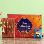 Set Of 5 Rakhis & Celebrations Box