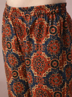 Myshka Women's Multi Printed Cotton Straight Party Kurta Set