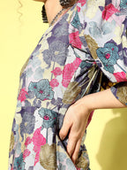 Yufta Ethnic Motifs Midi Dress - Distacart