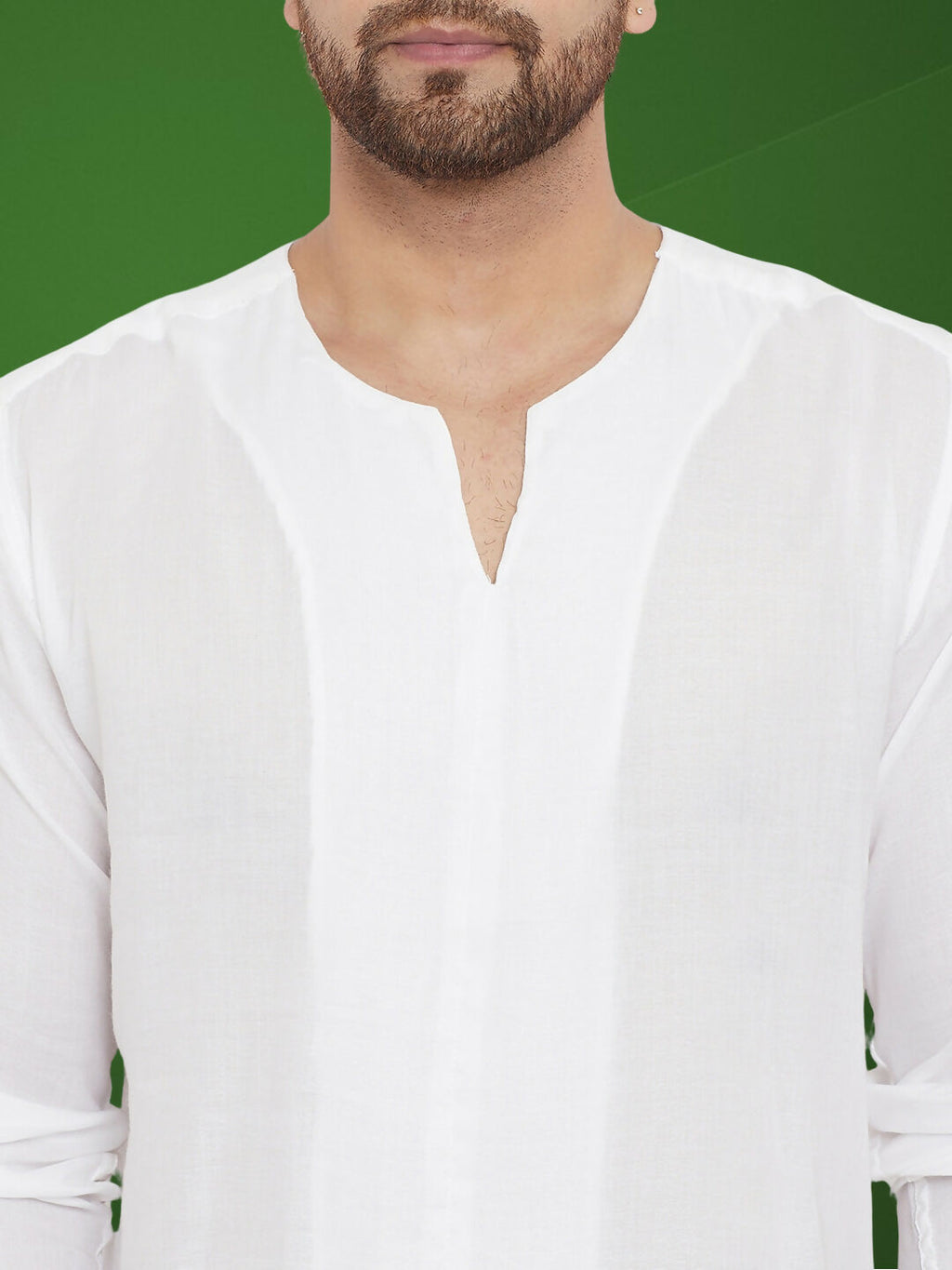 Even Apparels Men's Pure Cotton White Kurta