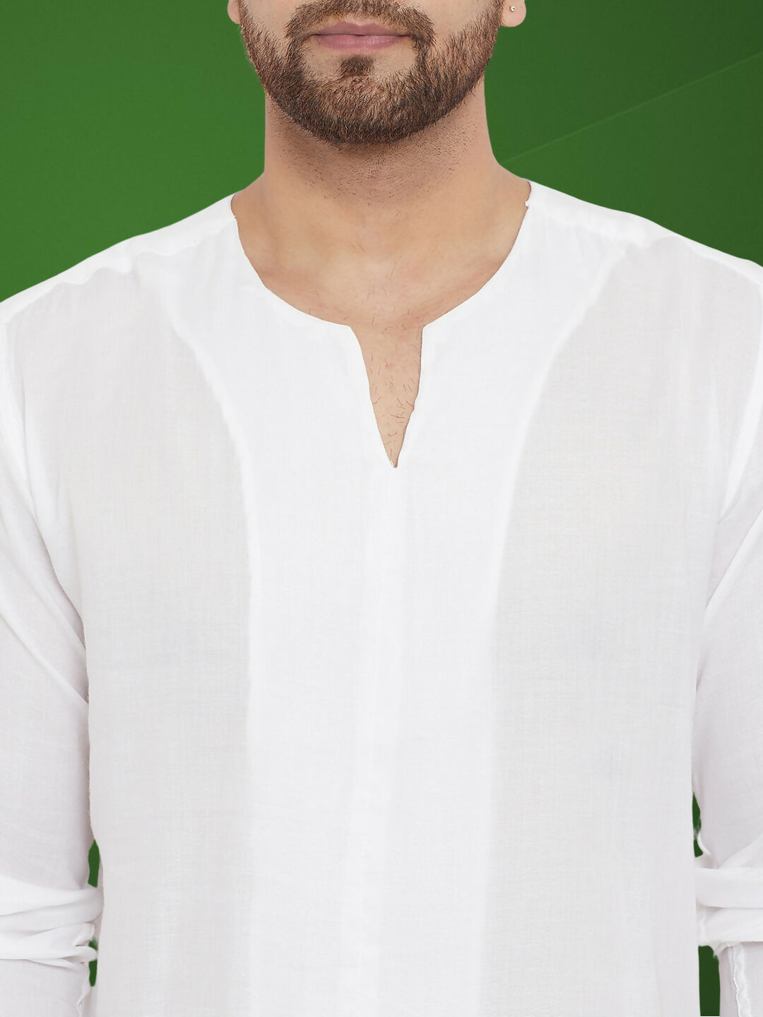 Even Apparels Men's Pure Cotton White Kurta