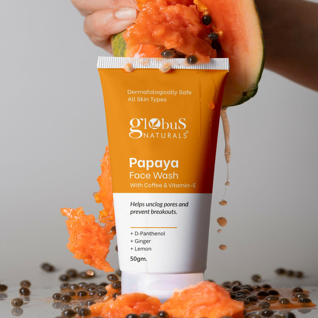 Globus Naturals Papaya Face Wash with Coffee & Vitamin-E - Distacart