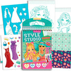 Dreamland Publications Style Studio Fashion Sketch Activity Book 2 for Girls Age 4-8 years - Distacart