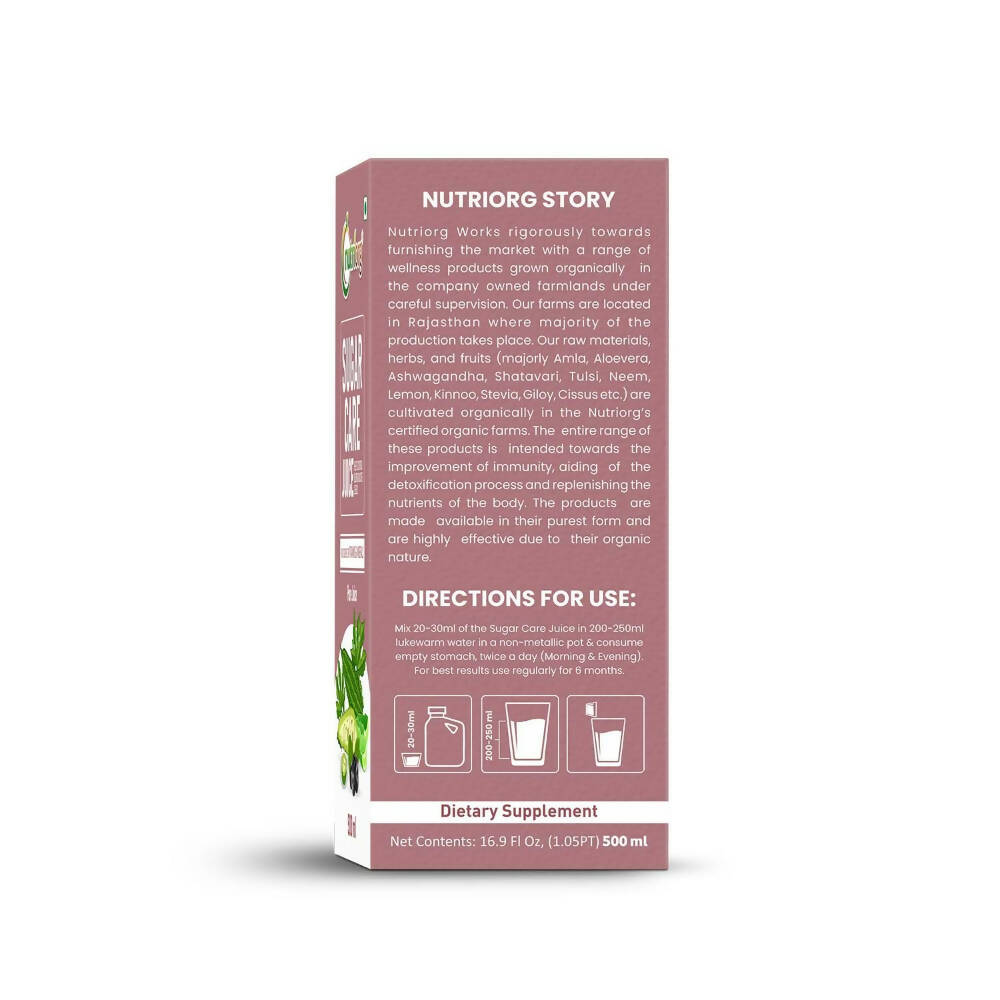 Nutriorg Sugar Care Juice - Distacart