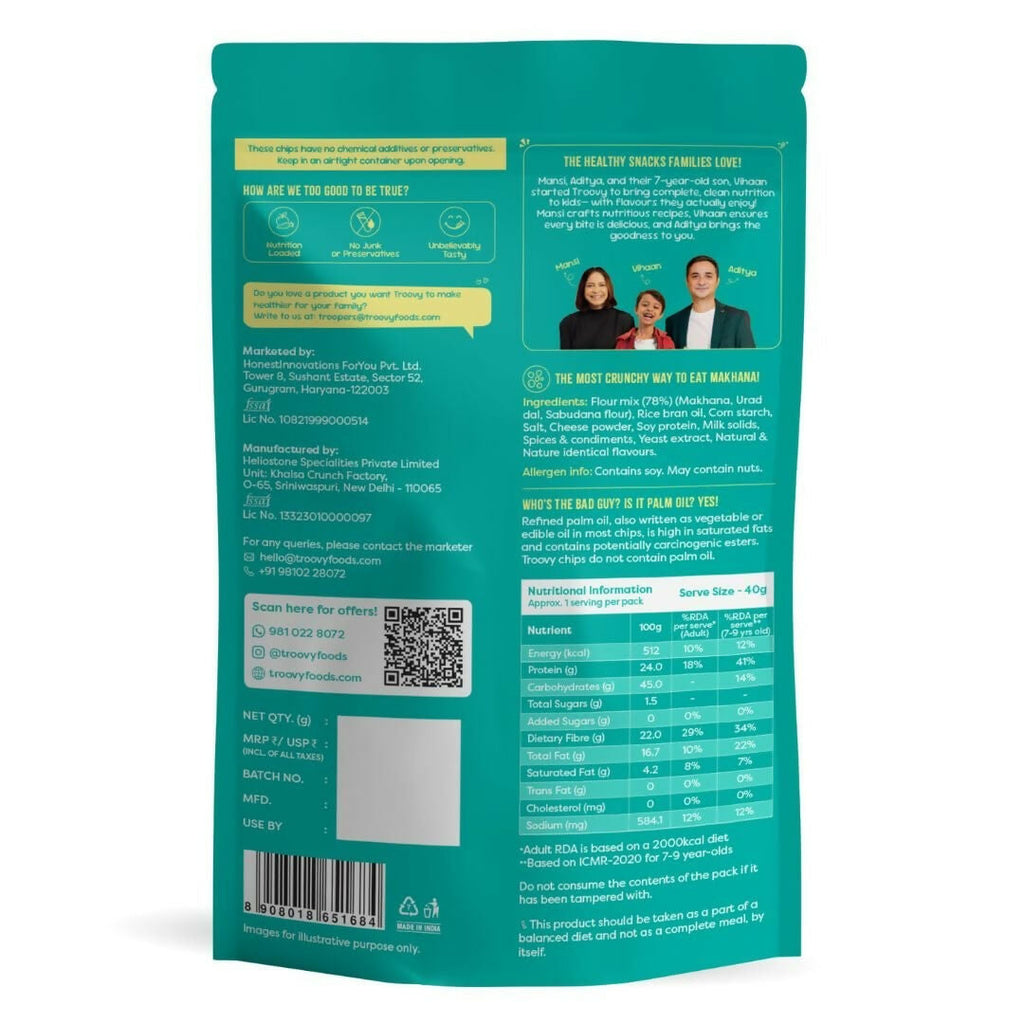 Troovy Makhana Chips Tasty & High Protein Snacks - Distacart